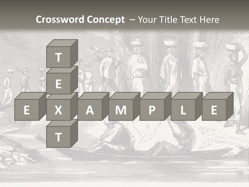 Revival Slavery Illustrated PowerPoint Template