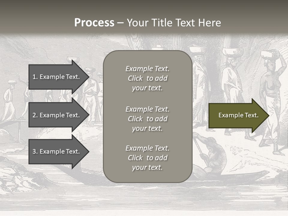 Revival Slavery Illustrated PowerPoint Template