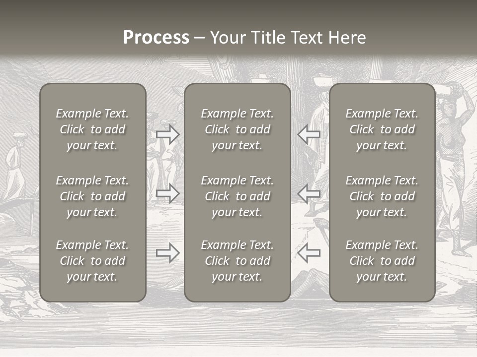 Revival Slavery Illustrated PowerPoint Template