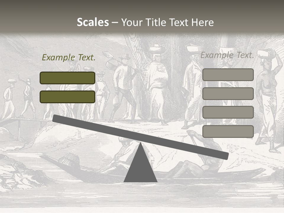 Revival Slavery Illustrated PowerPoint Template