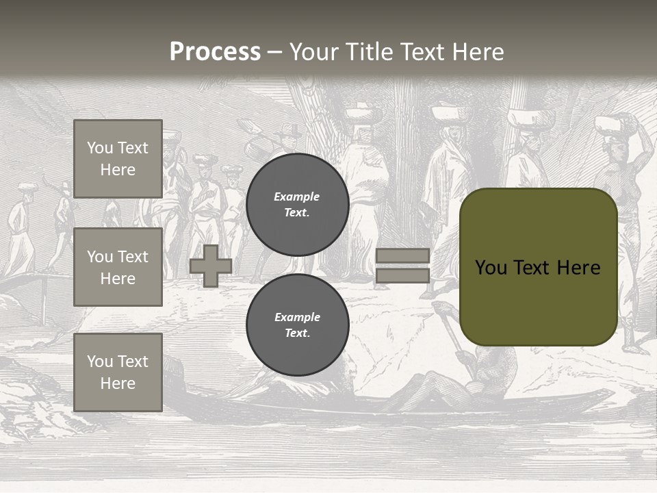 Revival Slavery Illustrated PowerPoint Template