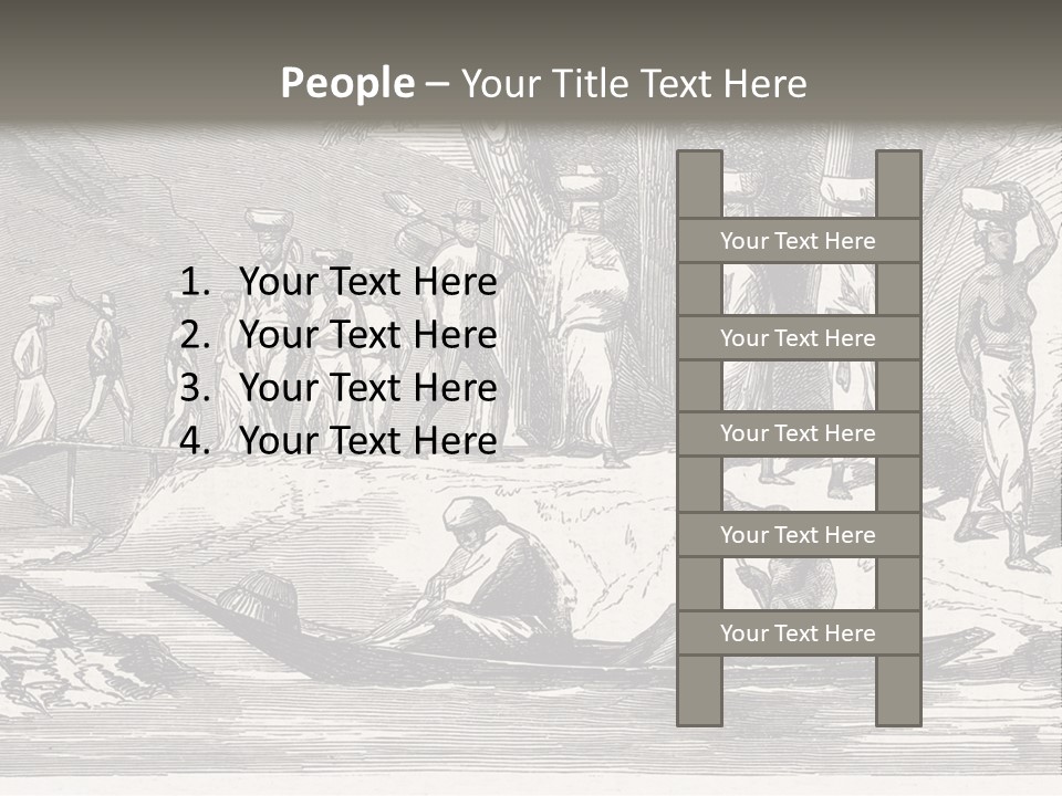 Revival Slavery Illustrated PowerPoint Template