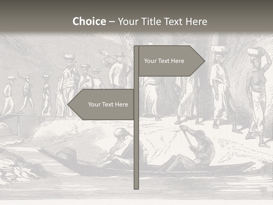 Revival Slavery Illustrated PowerPoint Template