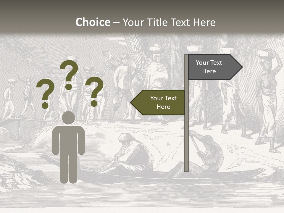 Revival Slavery Illustrated PowerPoint Template