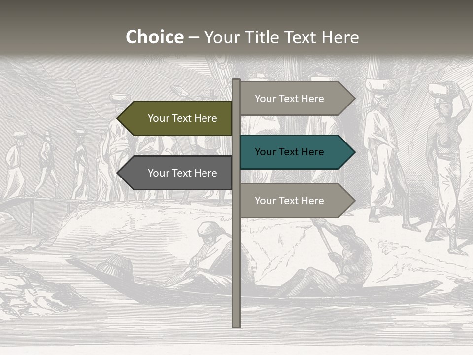 Revival Slavery Illustrated PowerPoint Template