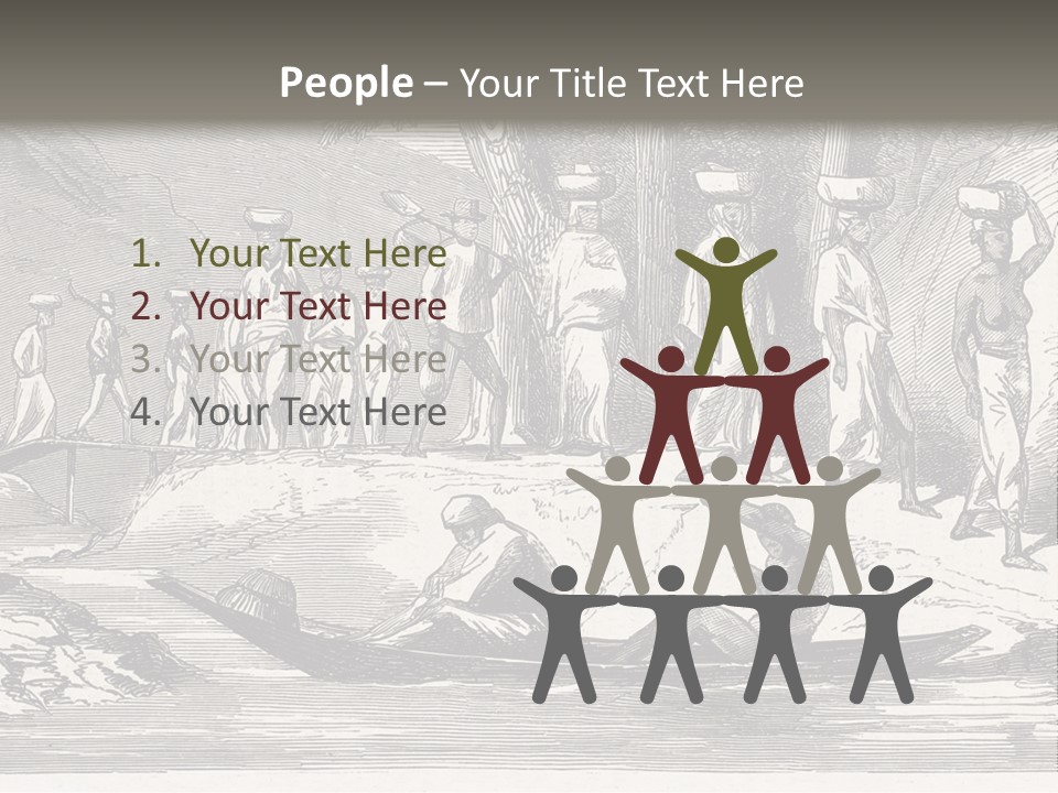 Revival Slavery Illustrated PowerPoint Template