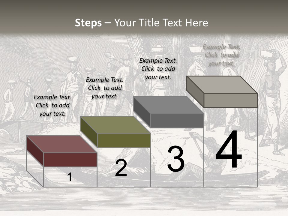 Revival Slavery Illustrated PowerPoint Template