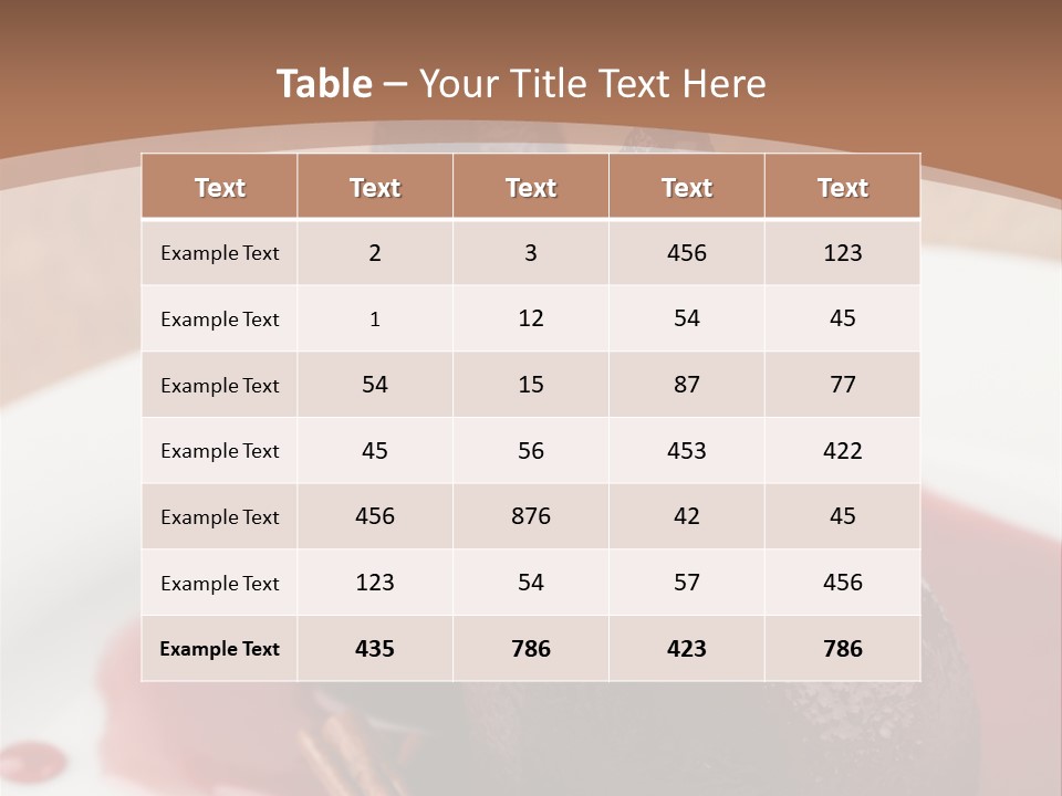 Anise Glaze Sauce PowerPoint Template