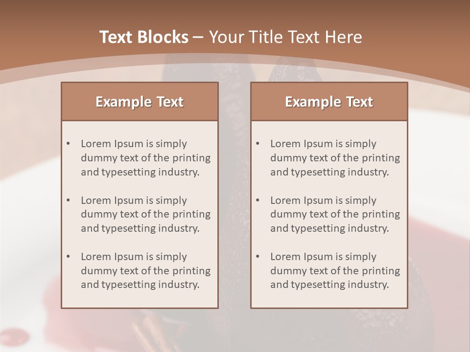 Anise Glaze Sauce PowerPoint Template