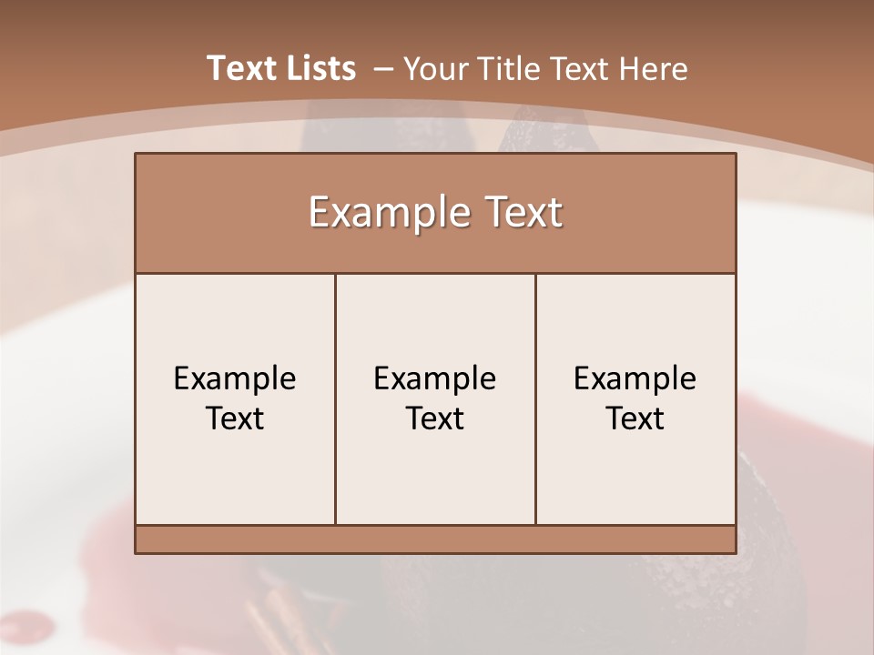 Anise Glaze Sauce PowerPoint Template