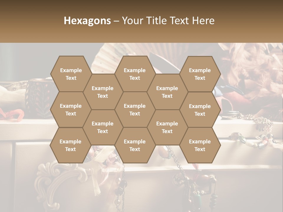 Feathers Earrings Commode PowerPoint Template