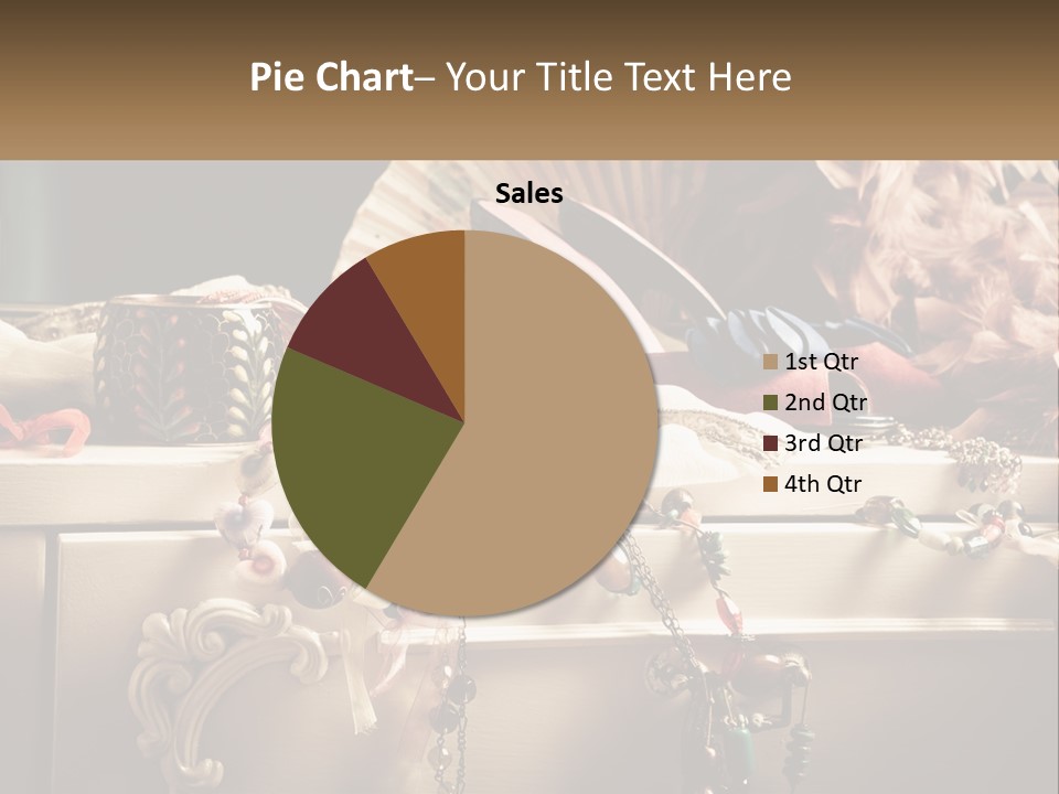 Feathers Earrings Commode PowerPoint Template