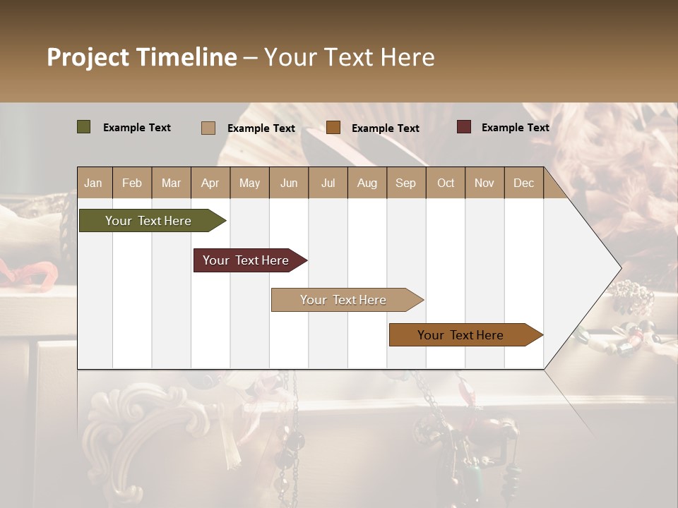 Feathers Earrings Commode PowerPoint Template