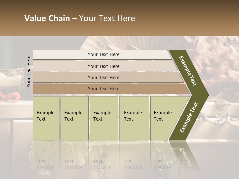 Feathers Earrings Commode PowerPoint Template