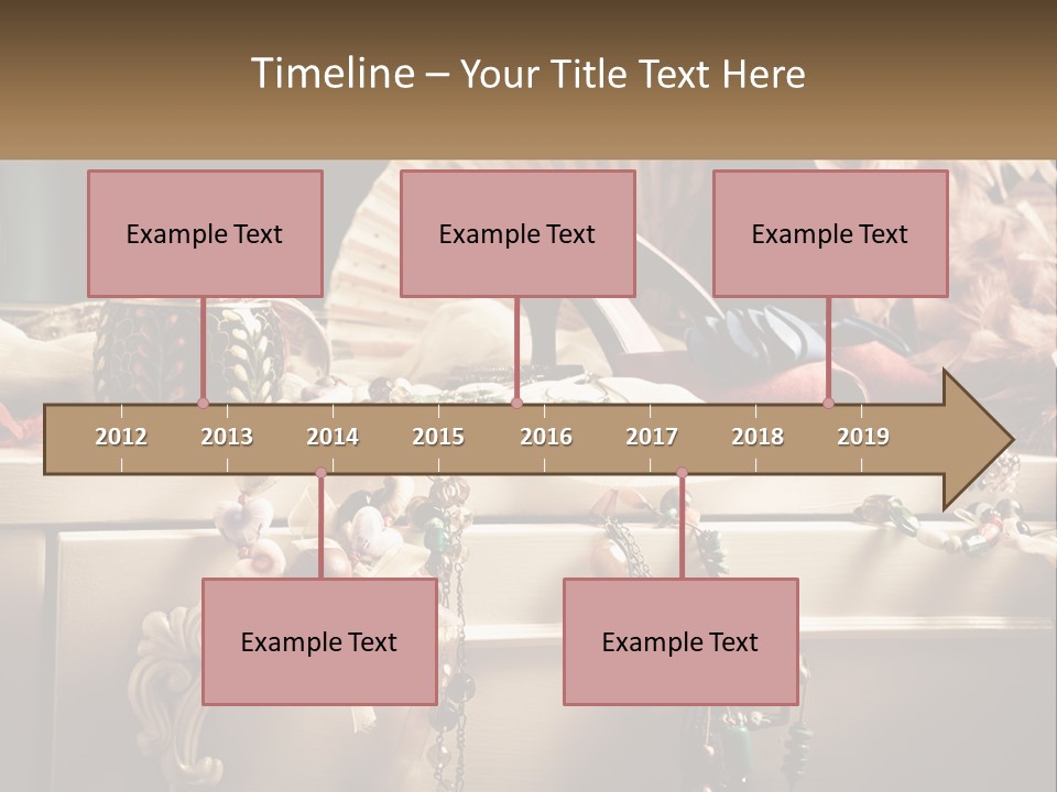 Feathers Earrings Commode PowerPoint Template