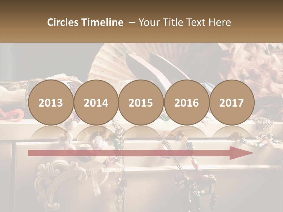 Feathers Earrings Commode PowerPoint Template