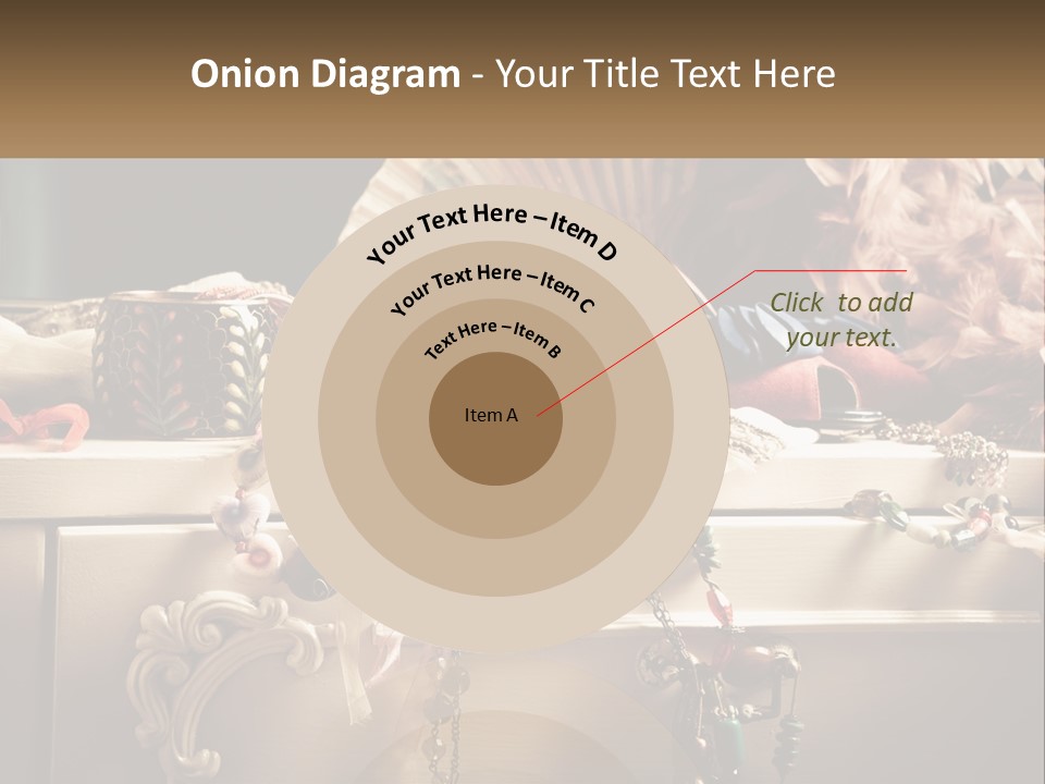 Feathers Earrings Commode PowerPoint Template