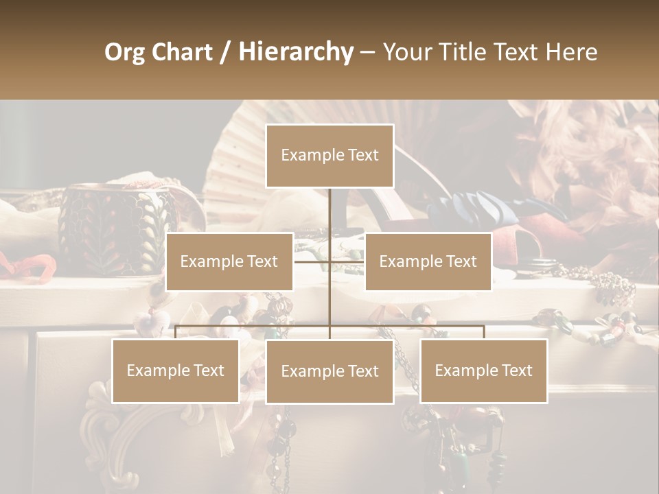 Feathers Earrings Commode PowerPoint Template