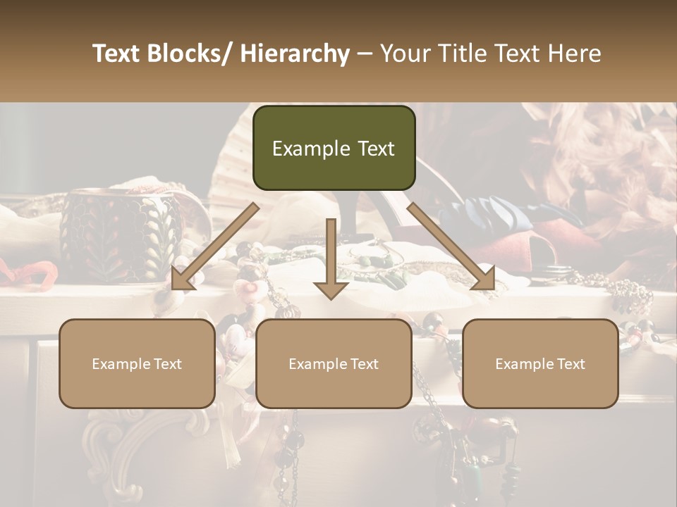 Feathers Earrings Commode PowerPoint Template