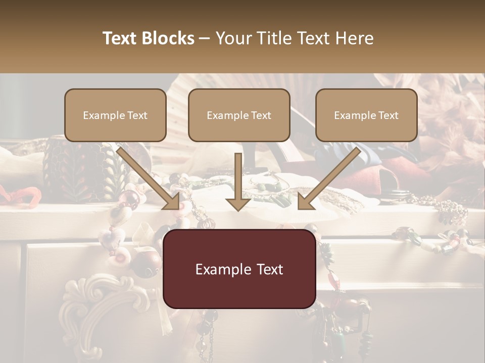 Feathers Earrings Commode PowerPoint Template