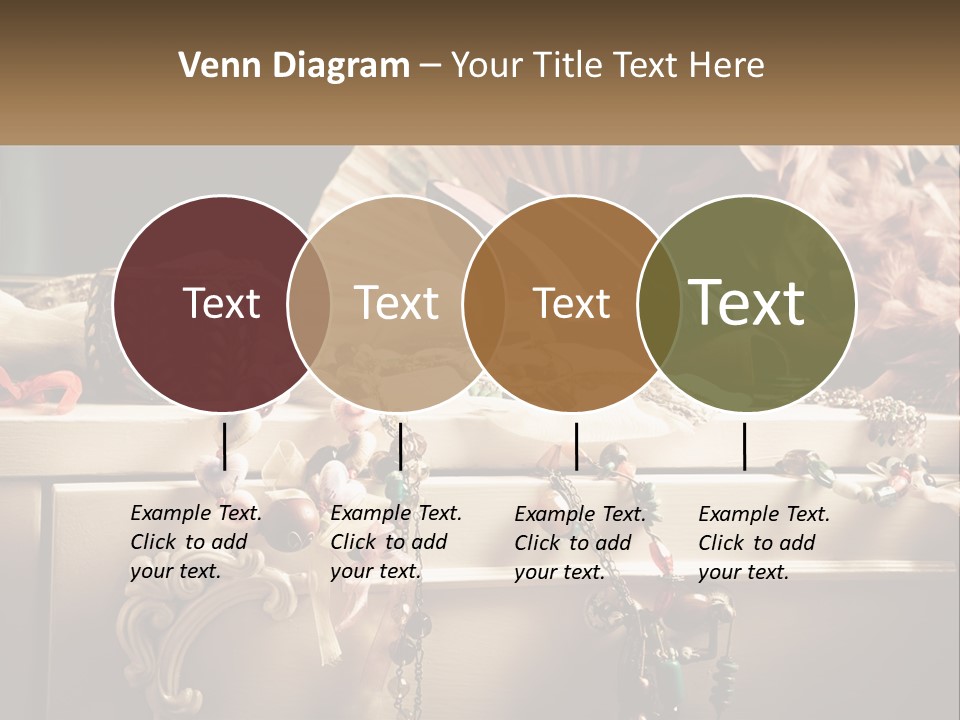 Feathers Earrings Commode PowerPoint Template