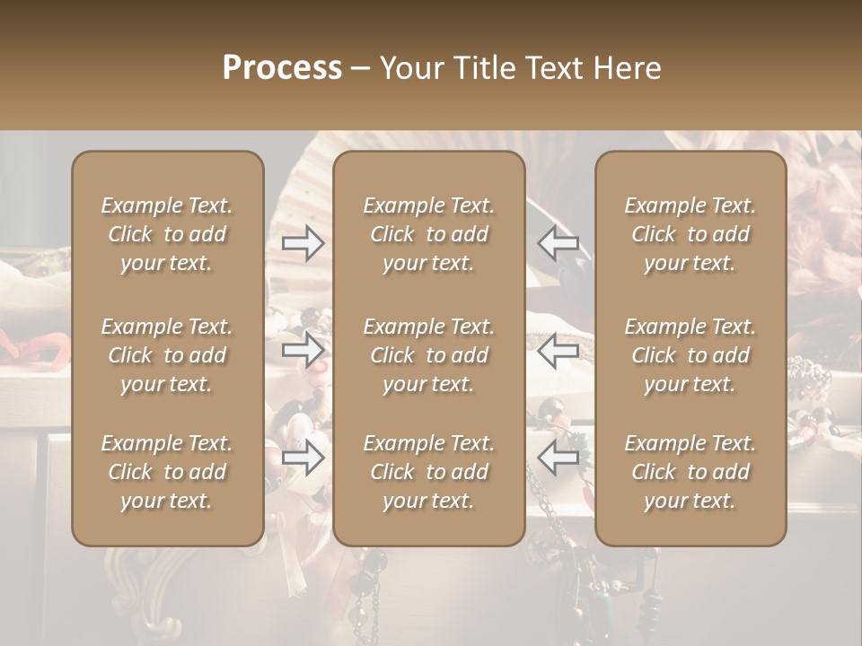 Feathers Earrings Commode PowerPoint Template