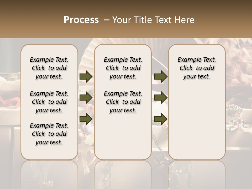 Feathers Earrings Commode PowerPoint Template