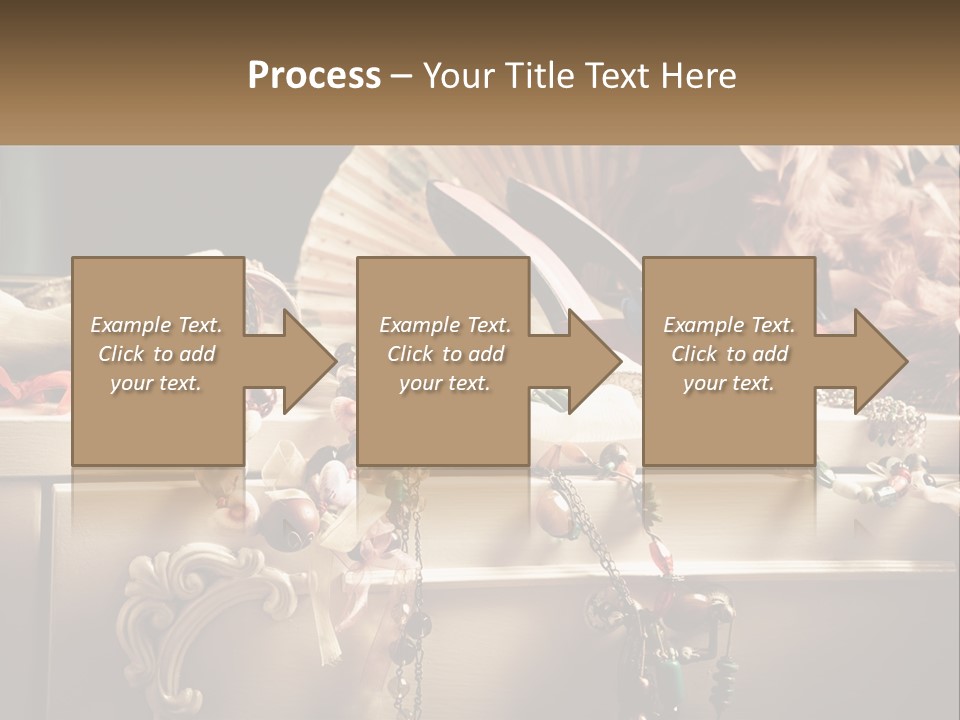 Feathers Earrings Commode PowerPoint Template