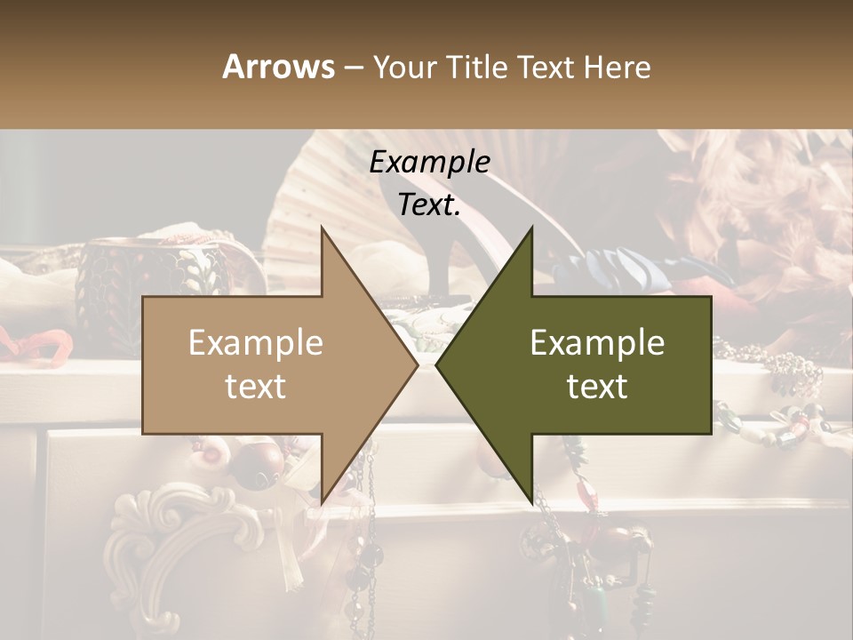 Feathers Earrings Commode PowerPoint Template