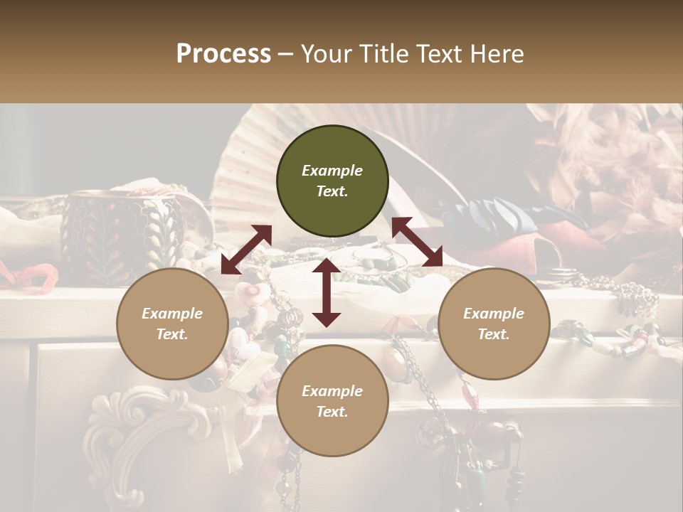 Feathers Earrings Commode PowerPoint Template