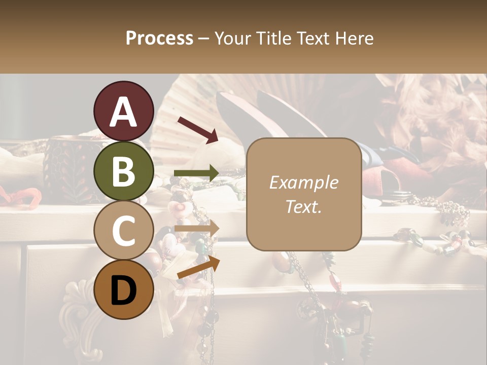 Feathers Earrings Commode PowerPoint Template