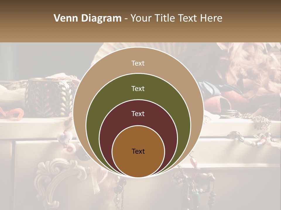 Feathers Earrings Commode PowerPoint Template