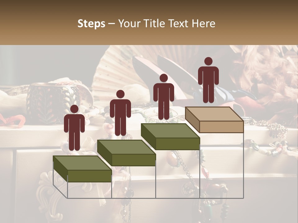 Feathers Earrings Commode PowerPoint Template