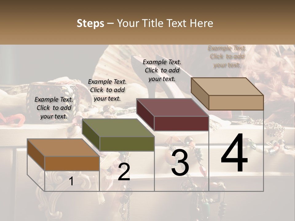 Feathers Earrings Commode PowerPoint Template