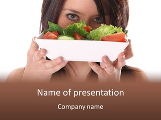 Vegetarian Salad Fitness PowerPoint Template