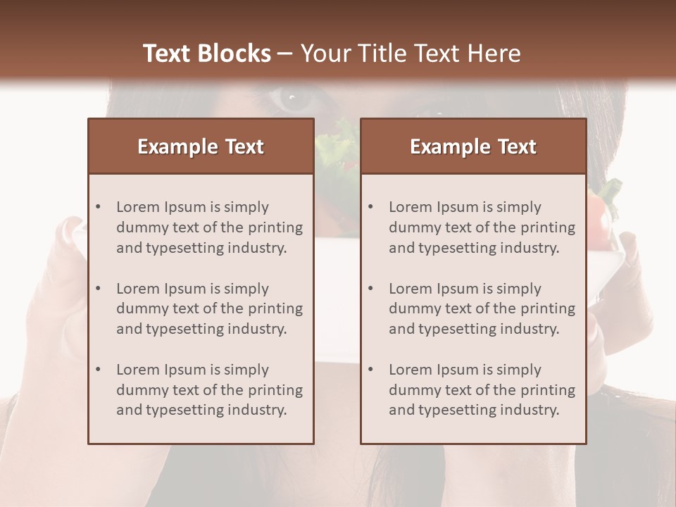 Vegetarian Salad Fitness PowerPoint Template