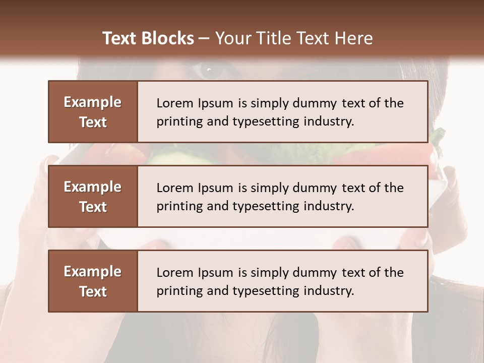 Vegetarian Salad Fitness PowerPoint Template