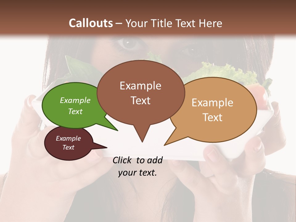 Vegetarian Salad Fitness PowerPoint Template