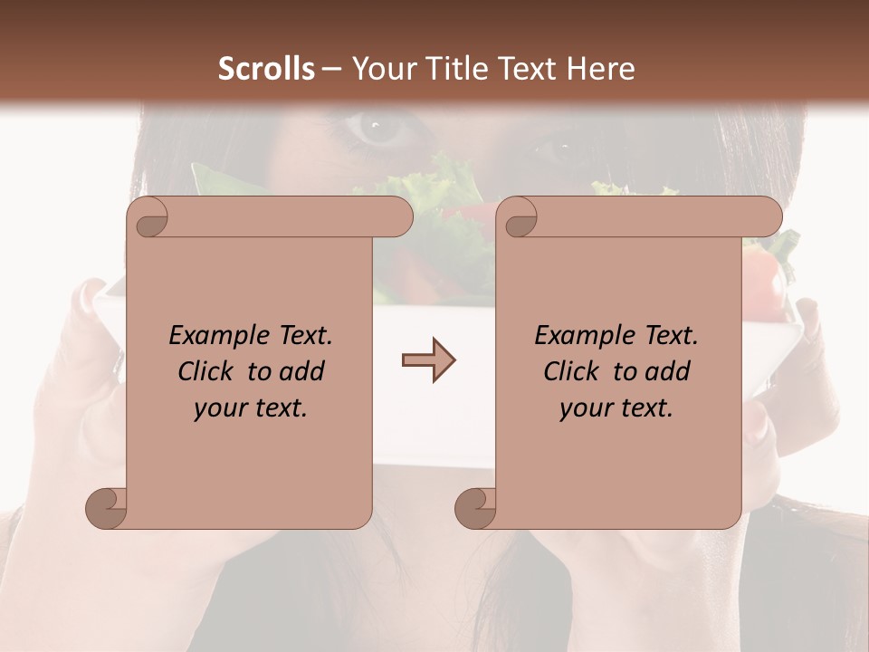 Vegetarian Salad Fitness PowerPoint Template