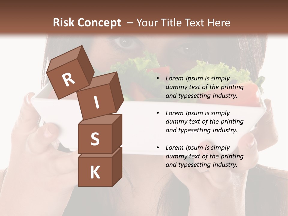 Vegetarian Salad Fitness PowerPoint Template