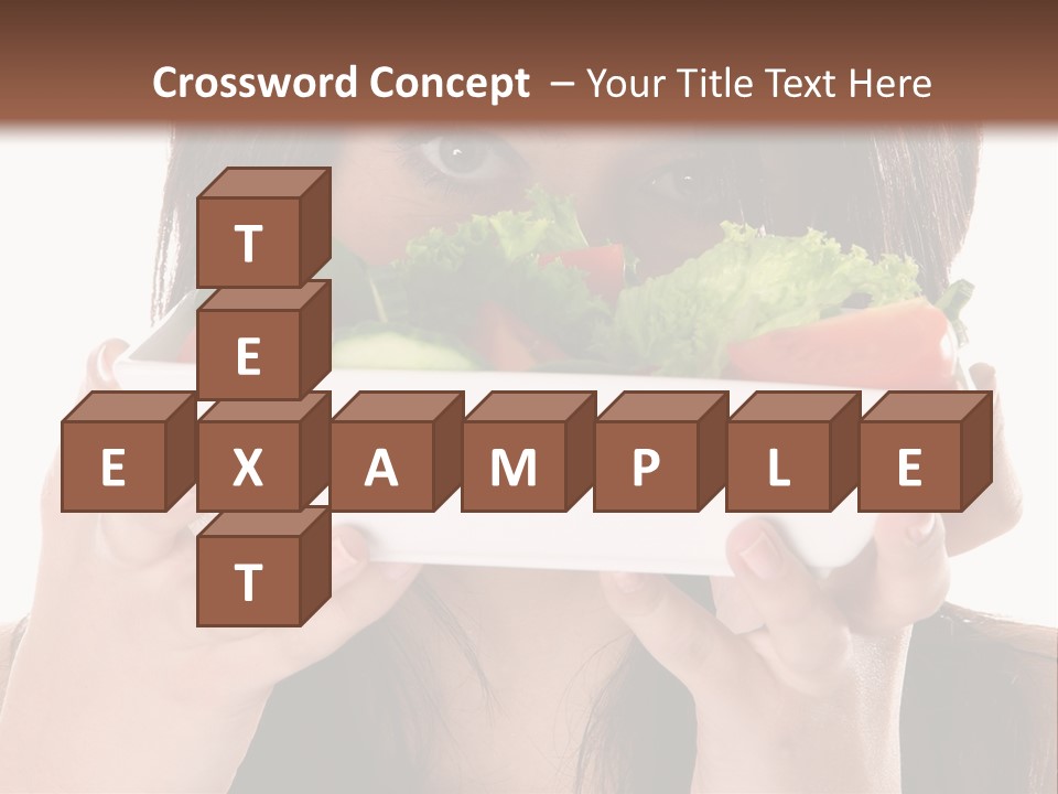 Vegetarian Salad Fitness PowerPoint Template