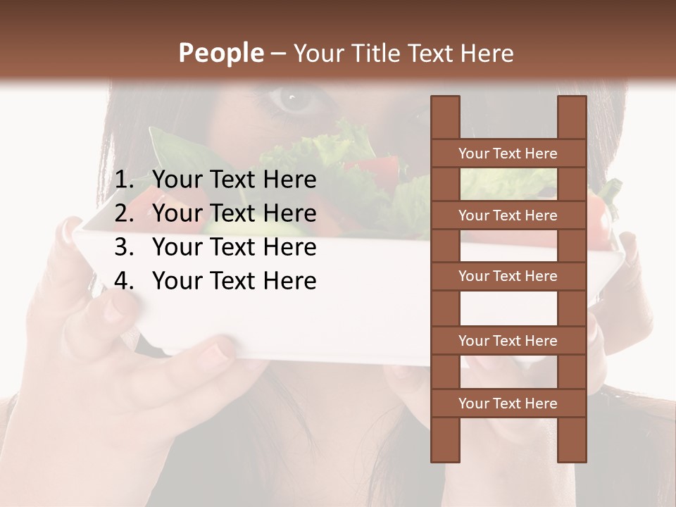 Vegetarian Salad Fitness PowerPoint Template