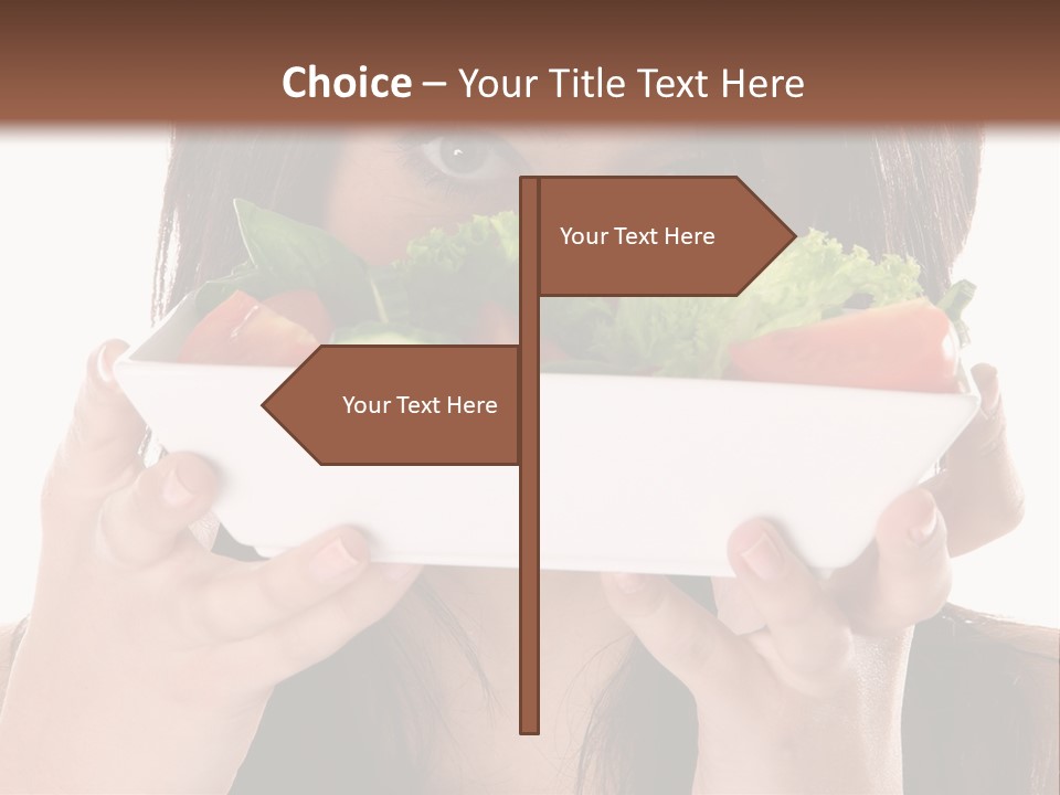 Vegetarian Salad Fitness PowerPoint Template