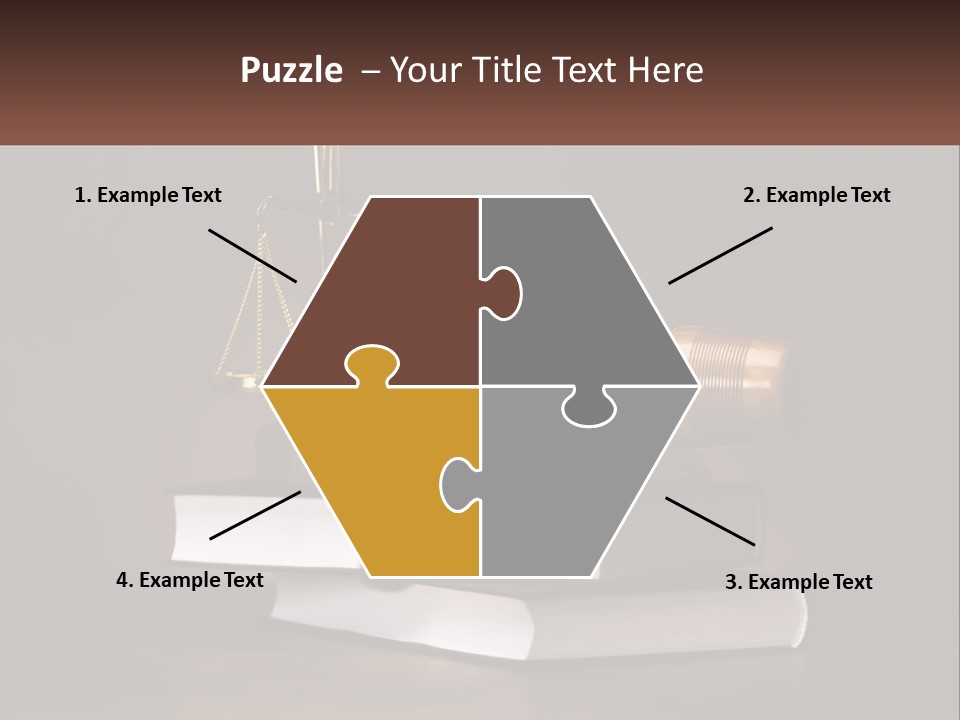 Sentence Wooden Lawyer PowerPoint Template