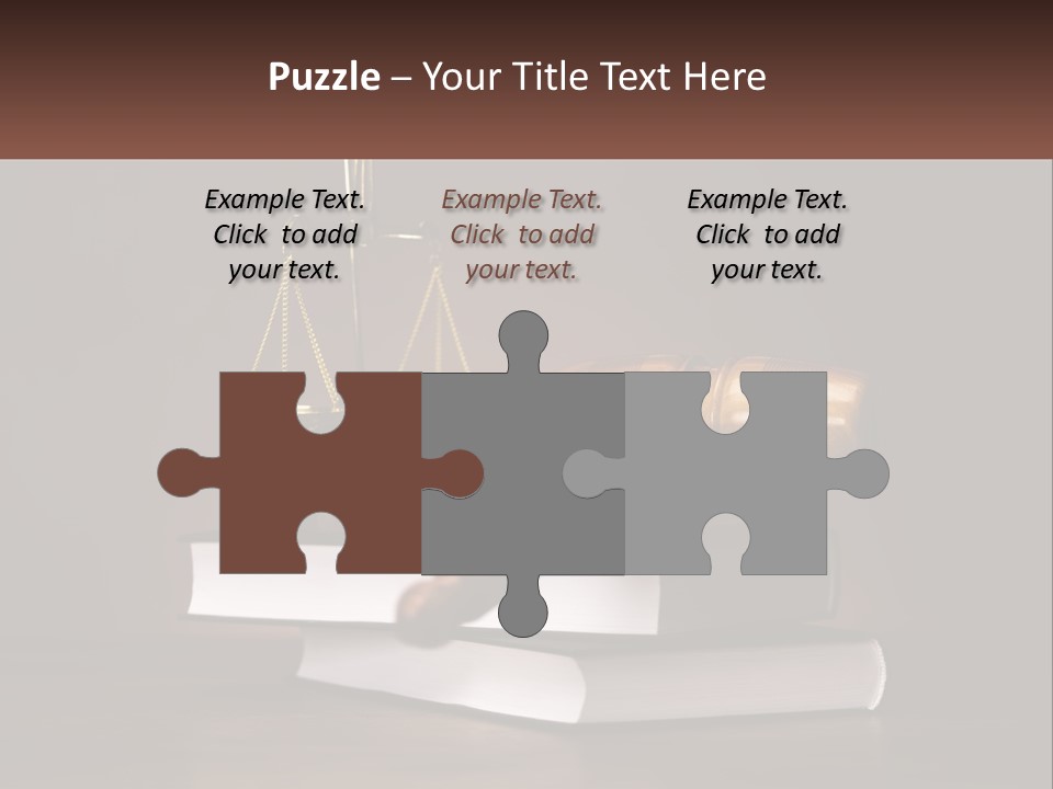 Sentence Wooden Lawyer PowerPoint Template