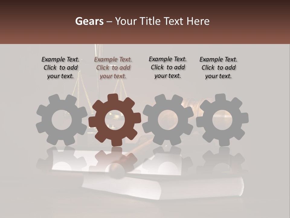 Sentence Wooden Lawyer PowerPoint Template