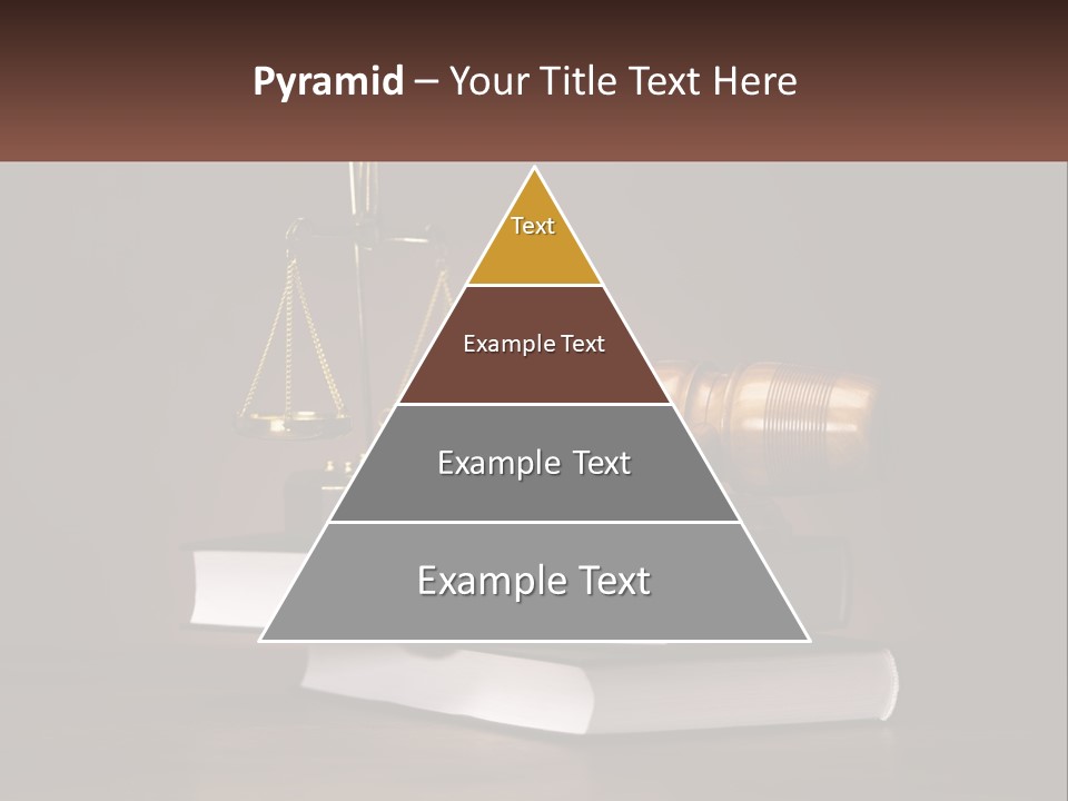 Sentence Wooden Lawyer PowerPoint Template