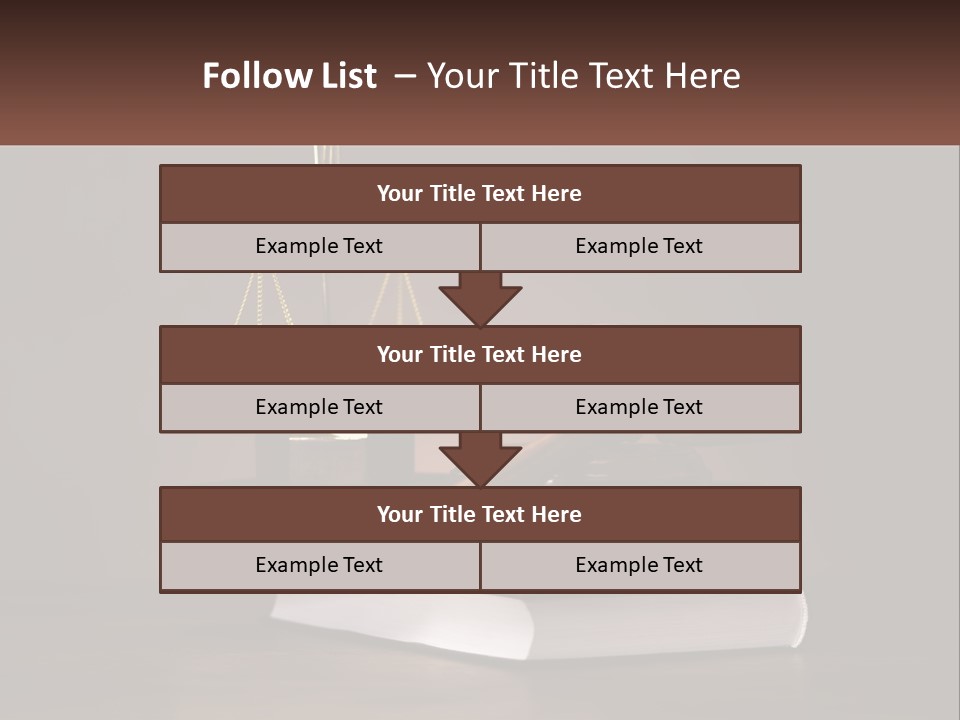 Sentence Wooden Lawyer PowerPoint Template