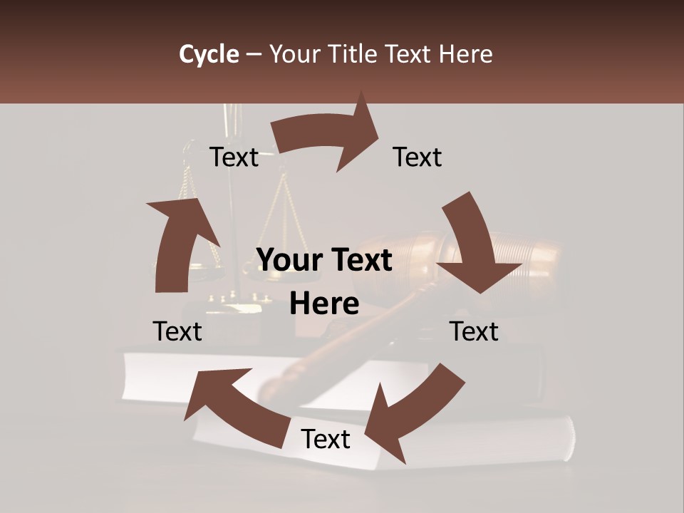 Sentence Wooden Lawyer PowerPoint Template