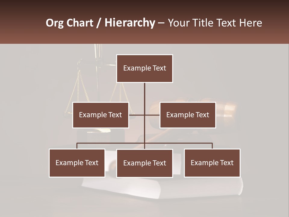 Sentence Wooden Lawyer PowerPoint Template